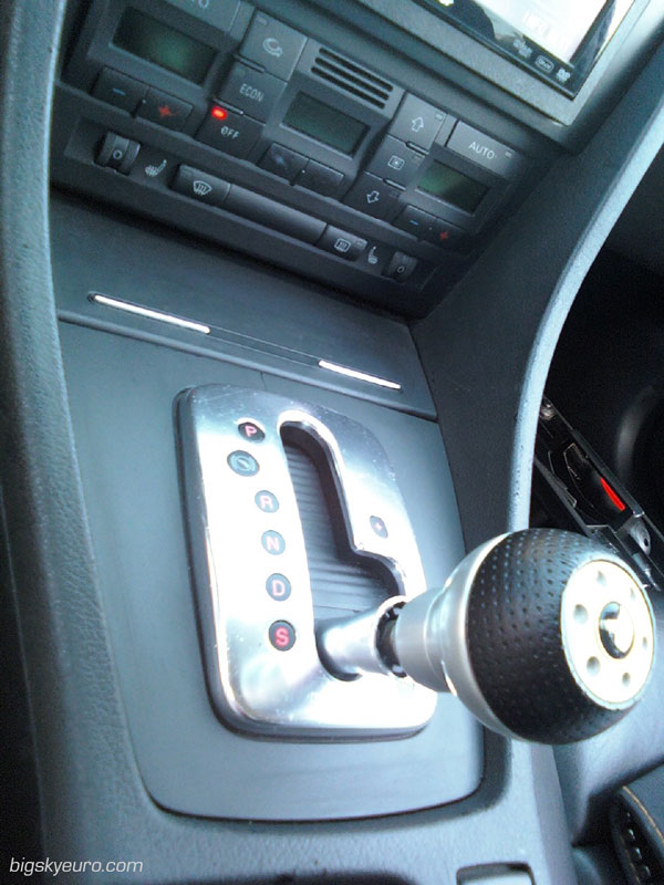 Audi A 4 Automatic Shift Knob Removal